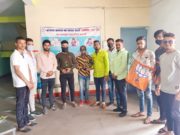 दीपका नगर पालिका के कोविड-19 वैक्सीनेशन के लिए आए लोगों का भारतीय जनता युवा मोर्चा मंडल दीपका के द्वारा सम्मान किया गया